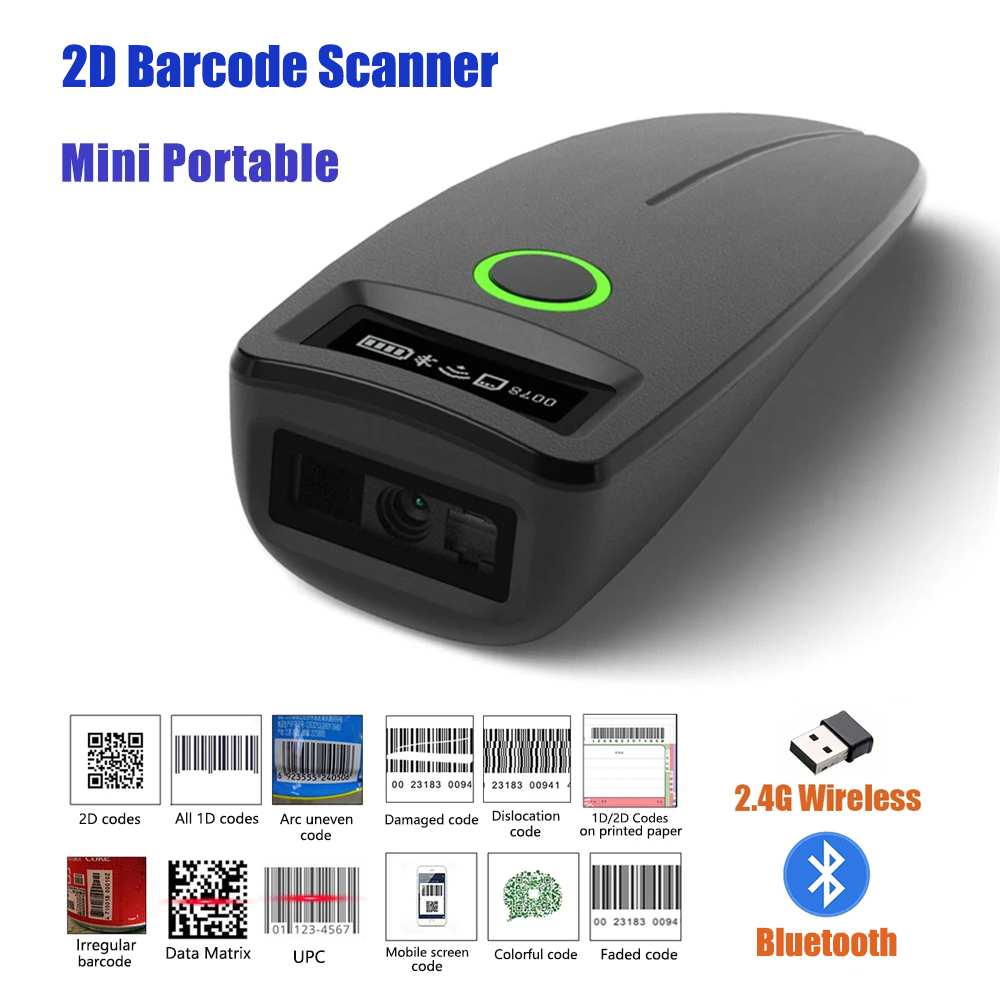 Document Scanner Portable - 2D ماسح الباركود W7 بلوتوث لاسلكي