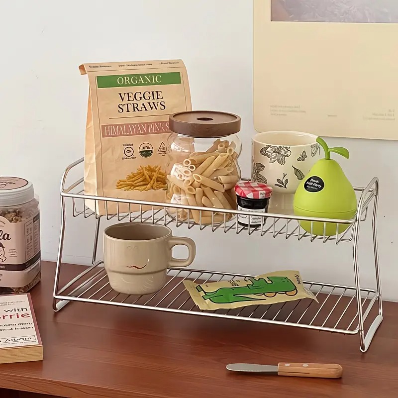 Home Office Work Table - رف تخزين على سطح الطاولة مكون