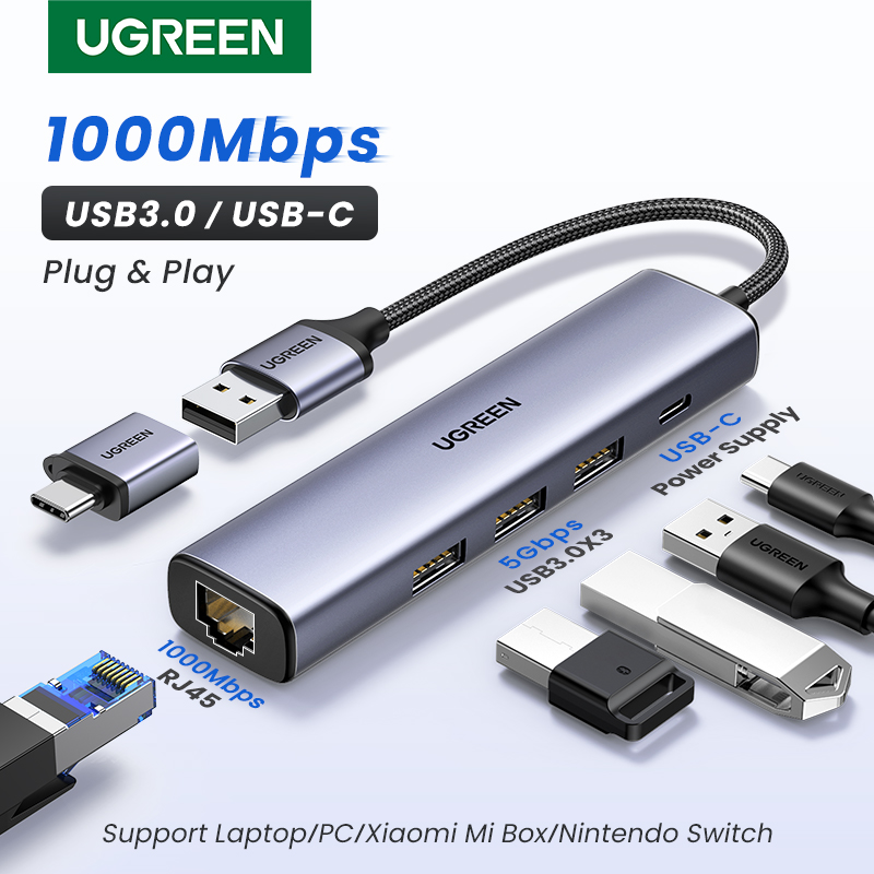 Home Office For Mac - UGREEN USB إيثرنت محول 1000/100Mbps USB3.0