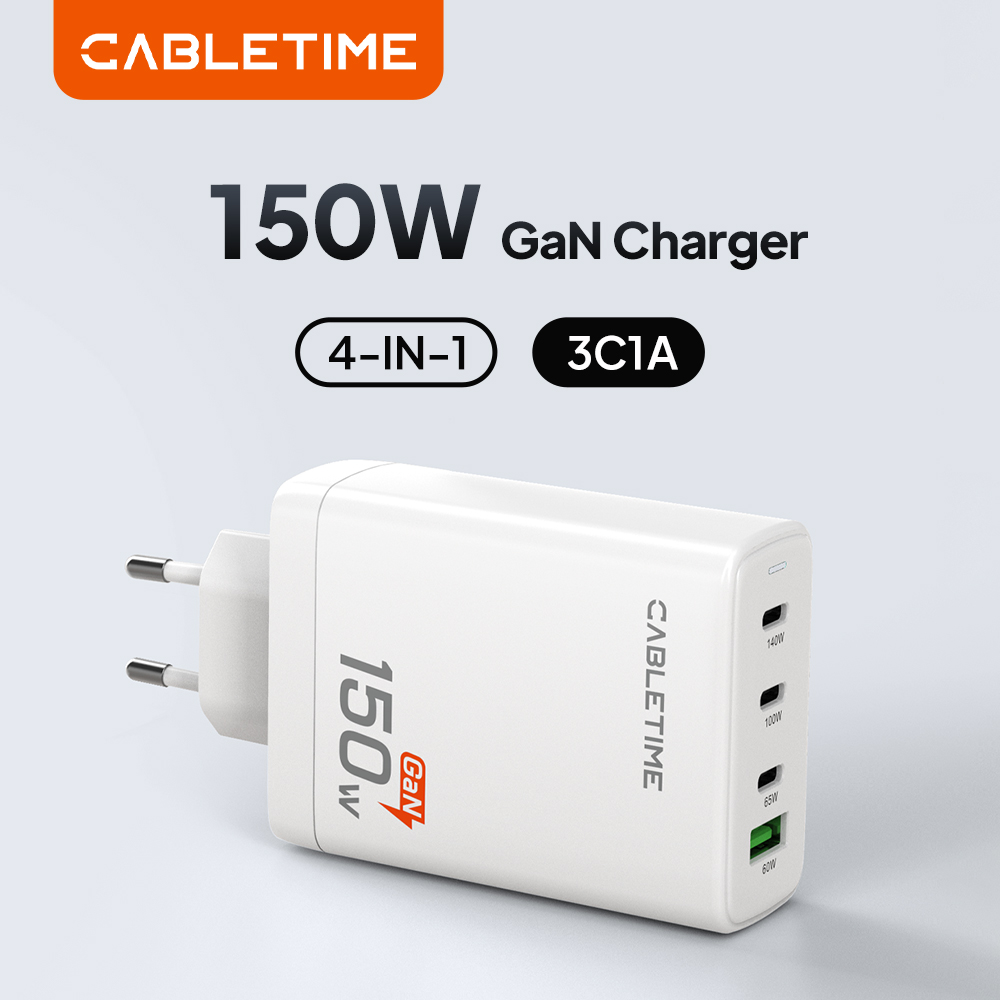 Home Office For Mac - شاحن CABLETIME USB C بقدرة 150
