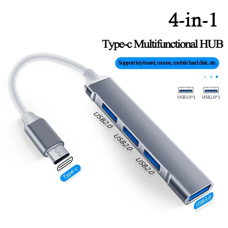 Home Office For Mac - 4-in-1 USB C HUB 3.0 نوع