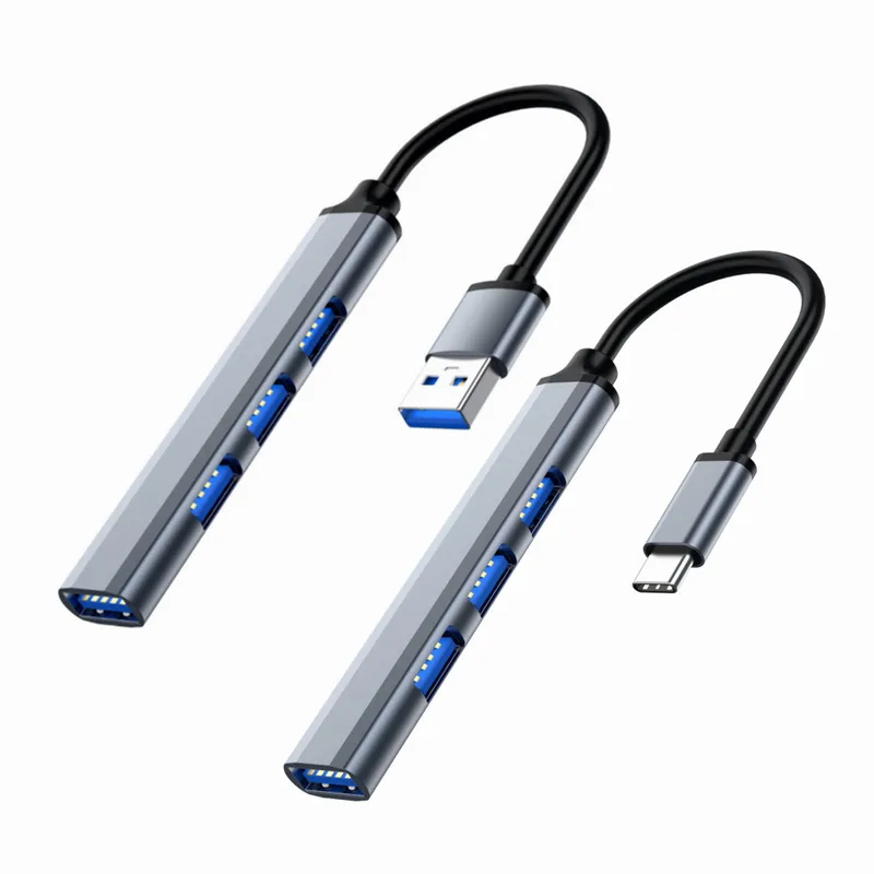Home Office For Mac - 4-Port USB-C Hub 3.0/3.1-Multi-Device Splitter OTG