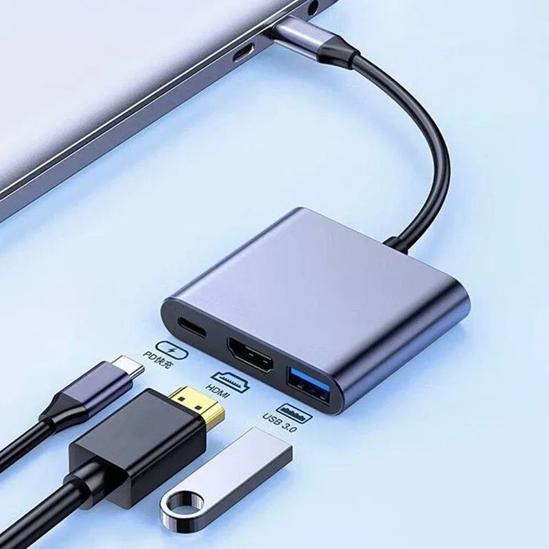 Home Office For Mac - USB C HUB 3in1 نوع C