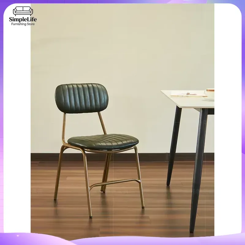 Home Office Industrial Style - كرسي طعام حديدي بتصميم صناعي عتيق