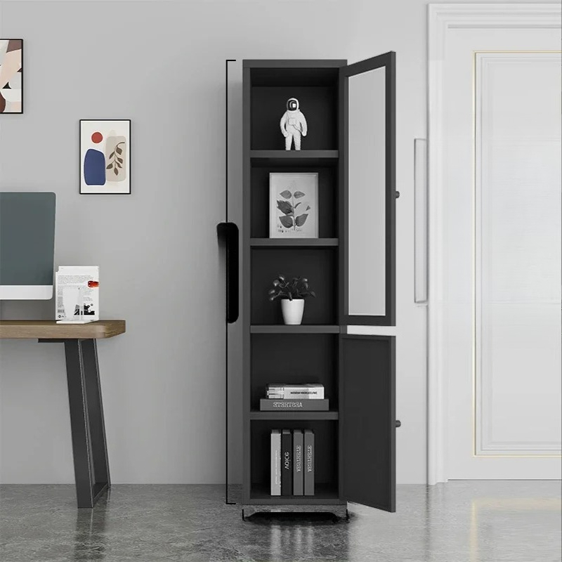 Home Office With Library - ^Or لخزانة الكتب الفولاذية ذات الباب