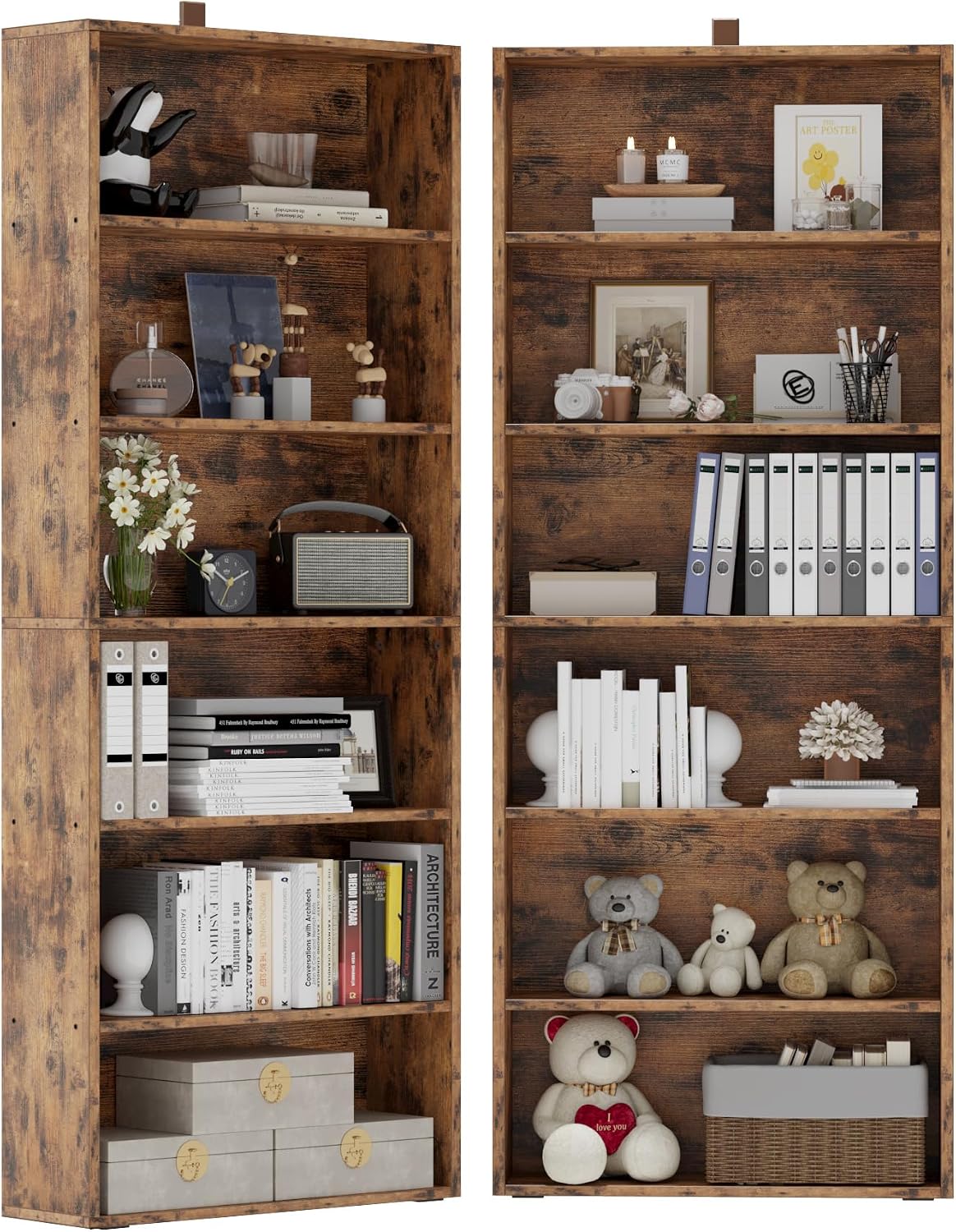 رفوف كتب طويلة، مجموعة من قطعت - مراجعة Home Office Industrial Style وسعره
