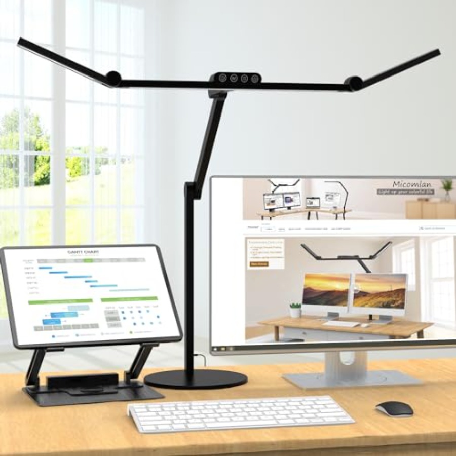 مصباح مكتب معماري مع إضاءة محي - مراجعة Desk Lamp Led وسعره