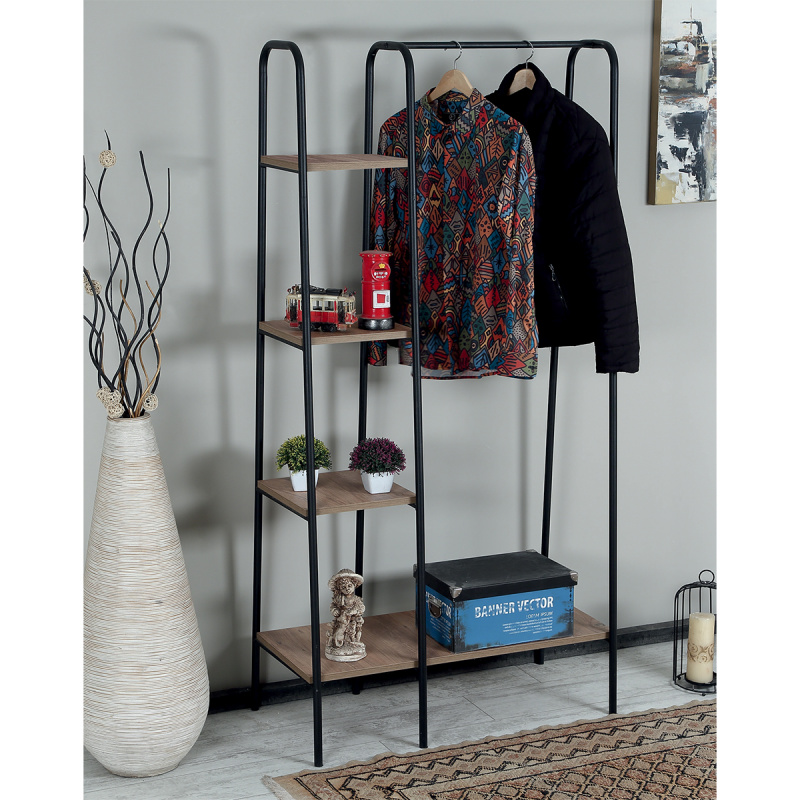 رف كتب معدني وخشبي بتصميم صناع - مراجعة Home Office Industrial Style وسعره