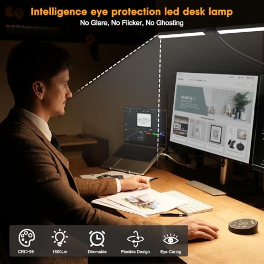 مصباح مكتب LED للمكتب والمنزل  - مراجعة Desk Lamp Led وسعره