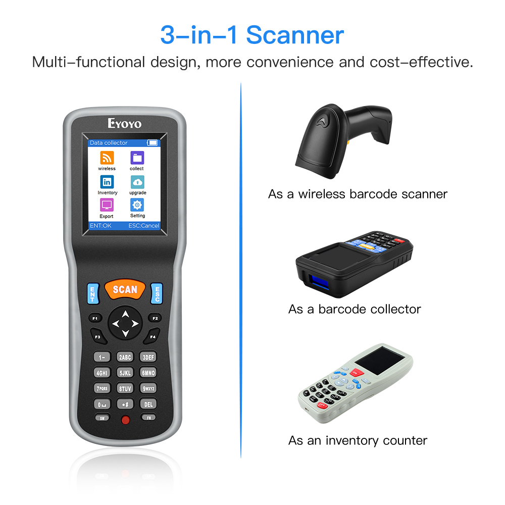 Eyoyo 1D ماسح الباركود اللاسلك - مراجعة Document Scanner Portable وسعره