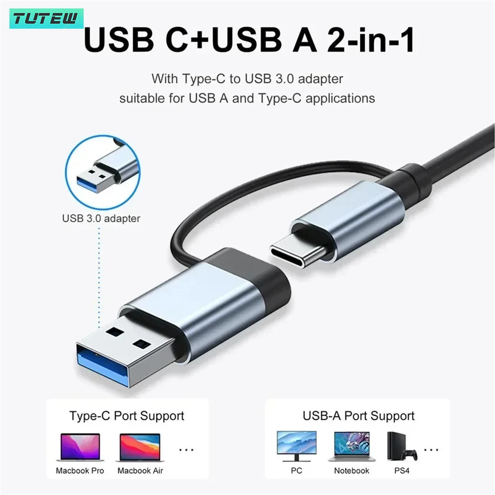 8 في 1 USB C Hub USB Splitter  - مراجعة Home Office For Mac وسعره