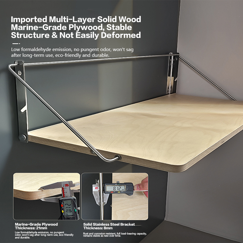 طاولة قابلة للطي مثبتة على الح - مراجعة Home Office Industrial Style وسعره