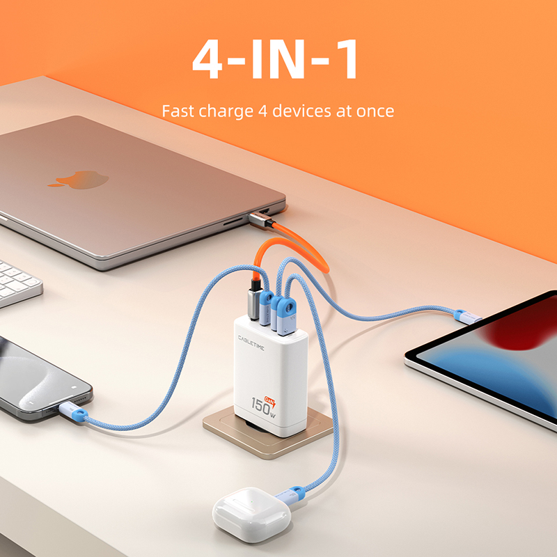 شاحن CABLETIME USB C بقدرة 150 - مراجعة Home Office For Mac وسعره
