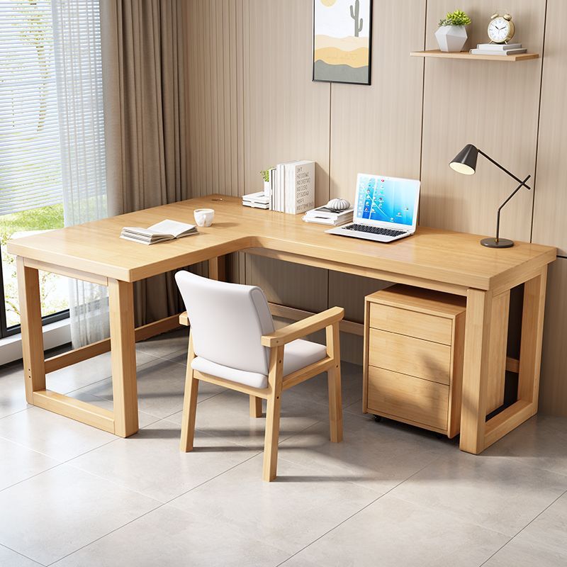 مكتب زاوية من الخشب الصلب على  - مراجعة Home Office Work Table وسعره