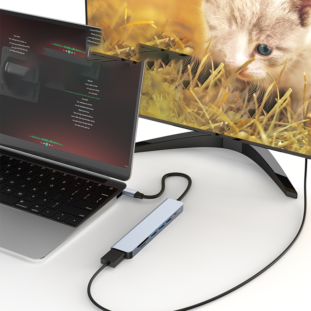 محول USB C متعدد الوظائف 7 في  - مراجعة Home Office For Mac وسعره