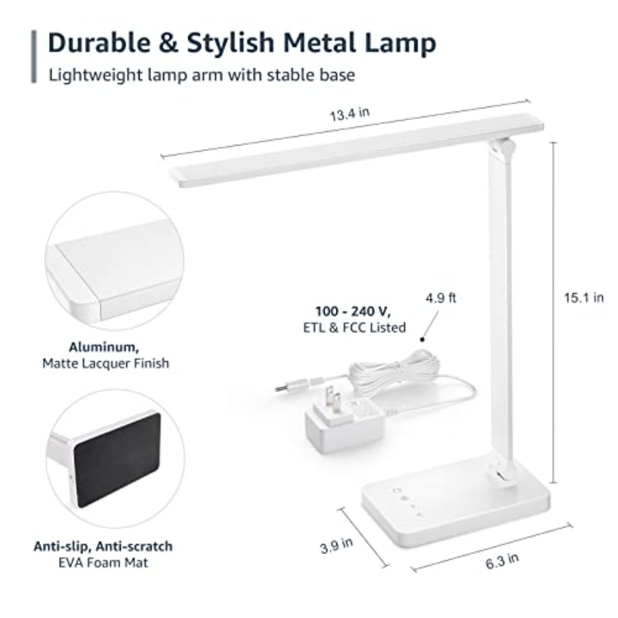 مصباح مكتب LED، إضاءة مكتبية م - مراجعة Desk Lamp Led وسعره