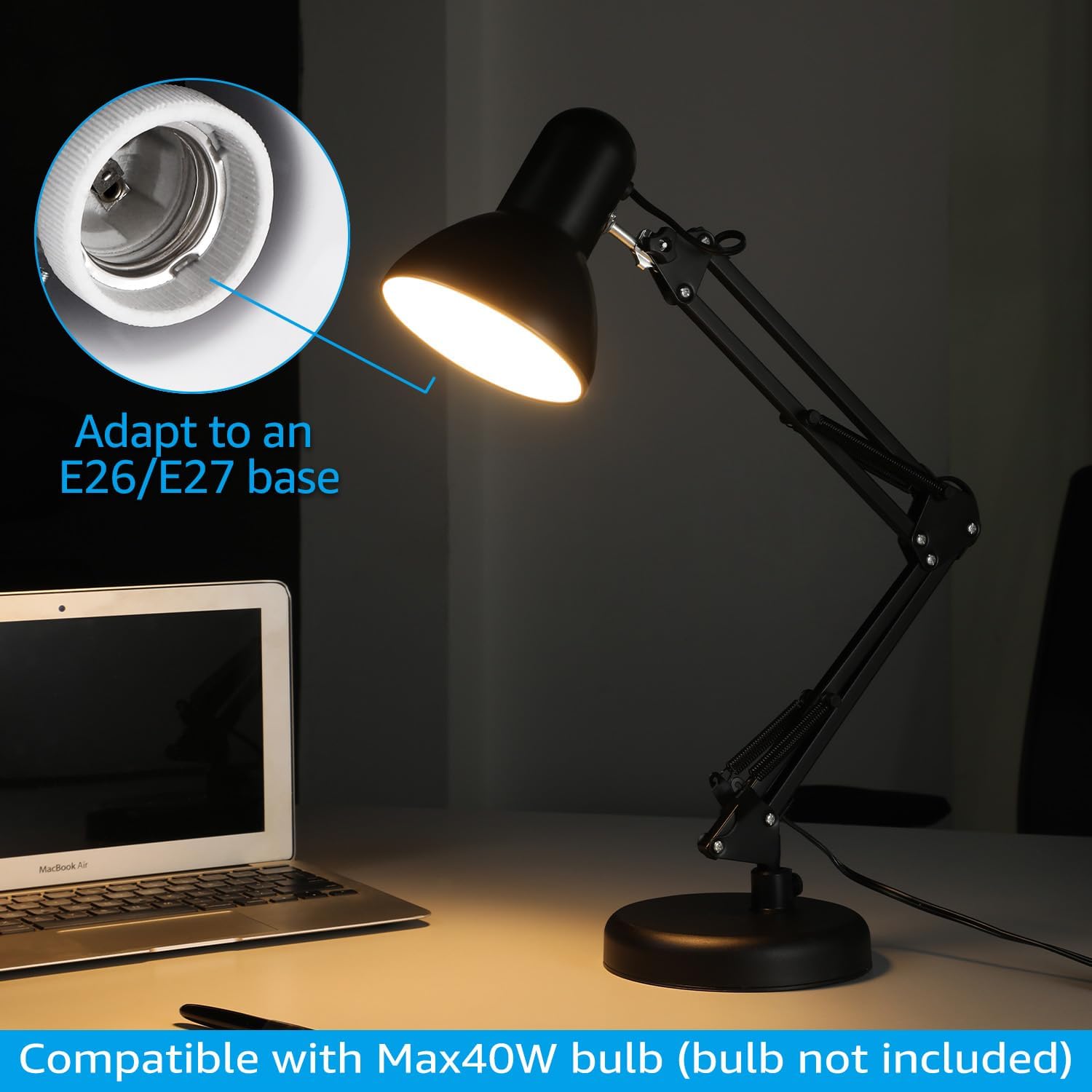 مصباح مكتب LED مرن للمنزل والم - مراجعة Home Office Work Table وسعره