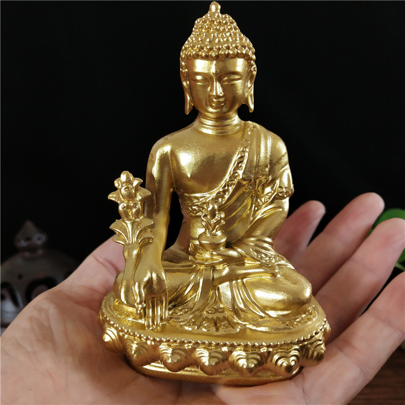 Goldn الطب بوذا تمثال مع قلادة - مراجعة Home Office Feng Shui وسعره