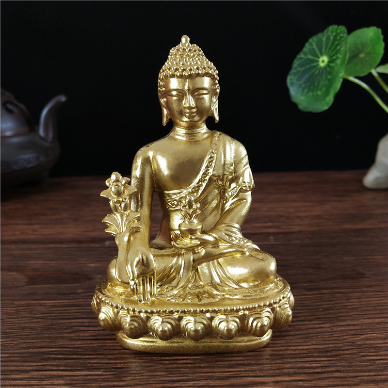 Goldn الطب بوذا تمثال مع قلادة - مراجعة Home Office Feng Shui وسعره