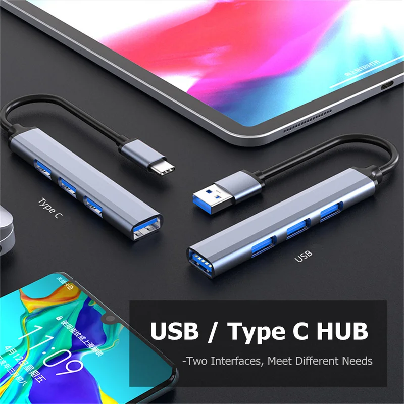 4-Port USB-C Hub 3.0/3.1-Multi - مراجعة Home Office For Mac وسعره
