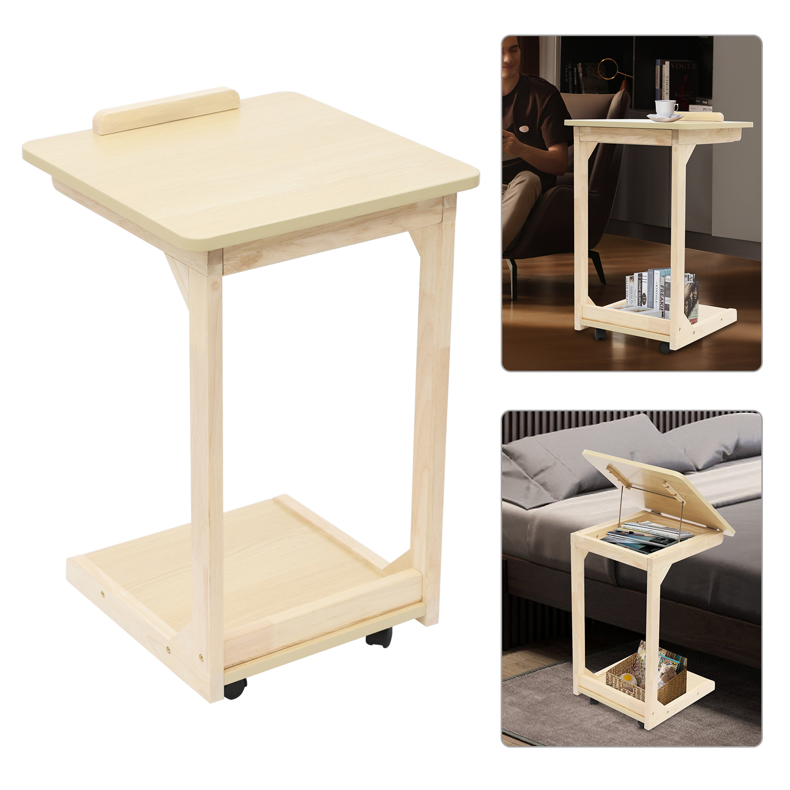 طاولة على شكل حرف C مقاس 40*40 - مراجعة Home Office With Library وسعره