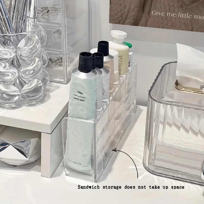 منظم مستحضرات التجميل البلاستي - مراجعة Home Office Work Table وسعره