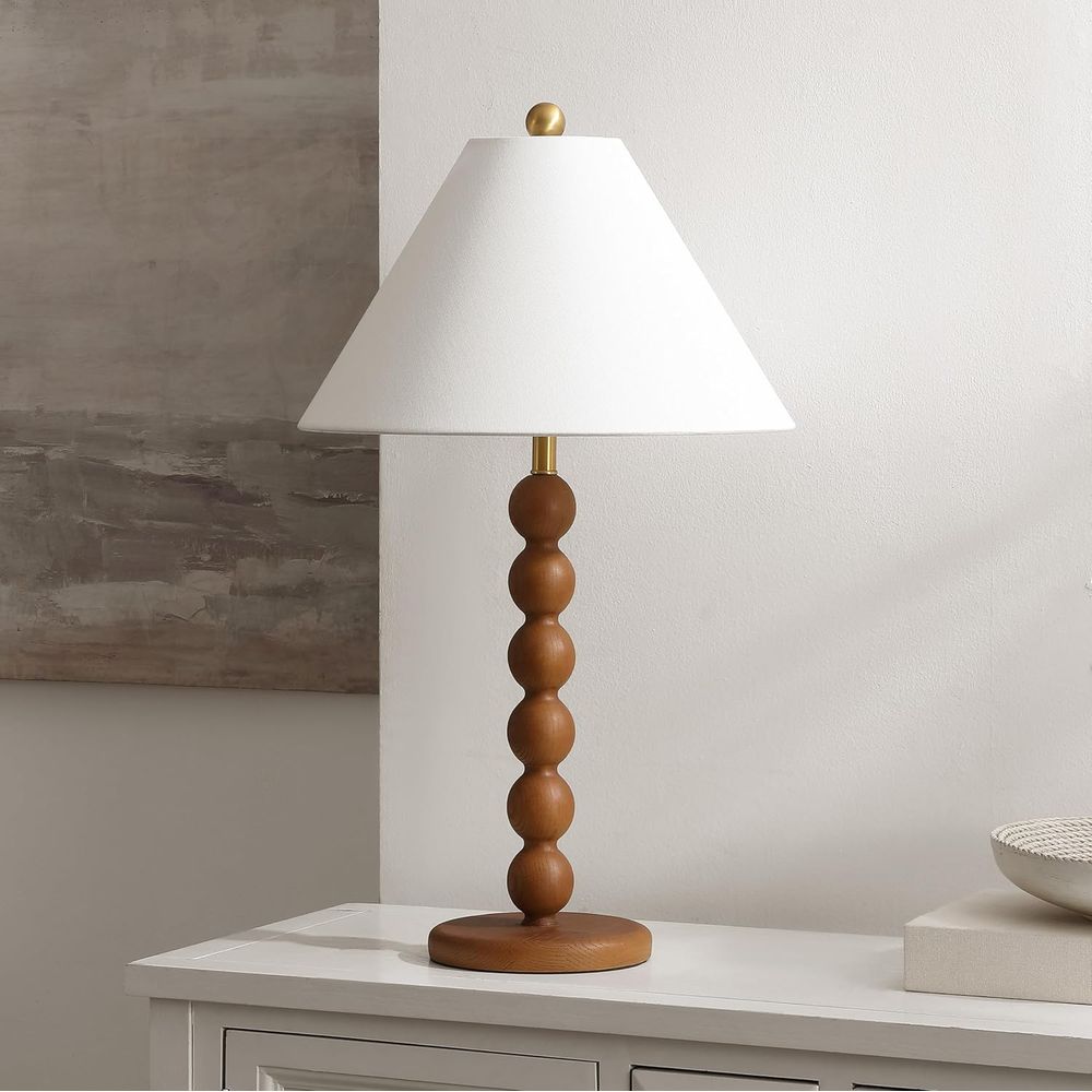 مصباح طاولة من الراتنج البني ا - مراجعة Desk Lamp Led وسعره