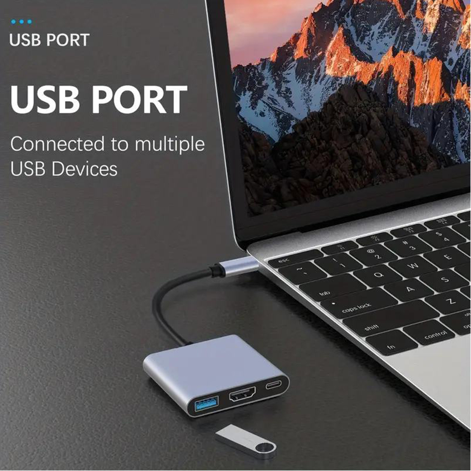 محول شحن 3 في 1 من النوع C ذكر - مراجعة Home Office For Mac وسعره