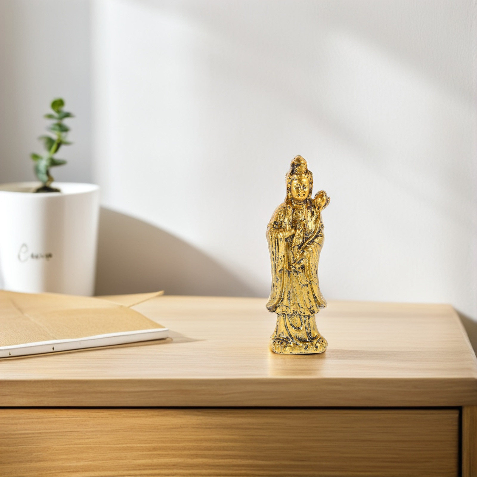 تمثال بوذا يين أنيق بتصميم عتي - مراجعة Home Office Feng Shui وسعره