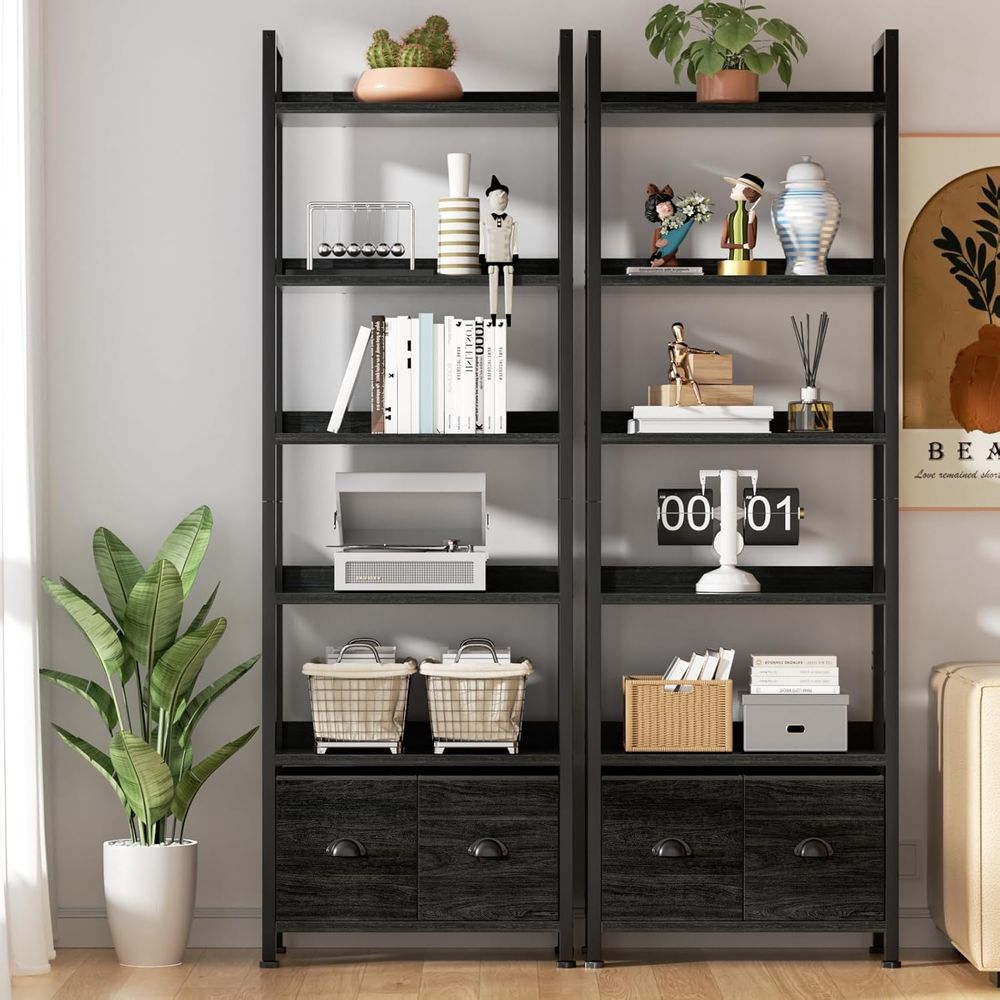 خزانة كتب طويلة بـ 6 طبقات مع  - مراجعة Home Office Industrial Style وسعره