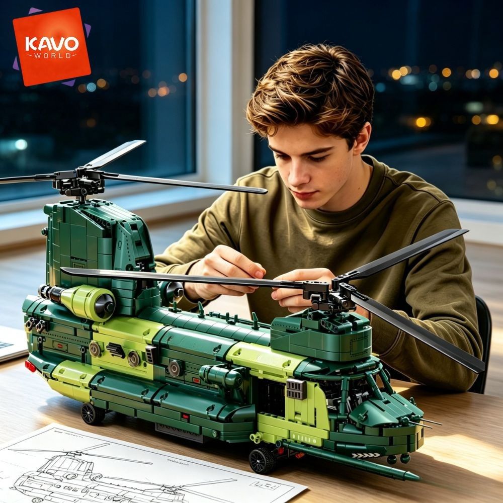 مجموعة ألعاب بناء طائرات KAVOW - مراجعة Home Office Industrial Style وسعره